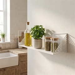 SECTOR Væghylde - Shapes - Hvid